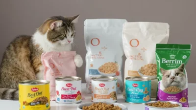 A colorful plate with three small bowls of different healthy foods, illustrating meal variety to prevent food boredom.
