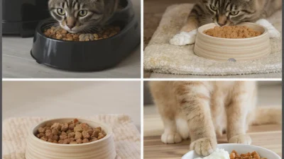 Comparison of a dog slow feeder bowl, a silicone lick mat, and a fabric snuffle mat for mental enrichment.